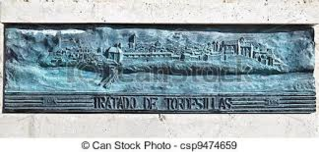 Unterzeichnung des Tordesillas Vertrags