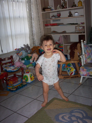 A couple of months after learning how to walk