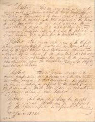 Turtle Bayou Resolutions States Settlers Support the Mexican Constitution of 1824