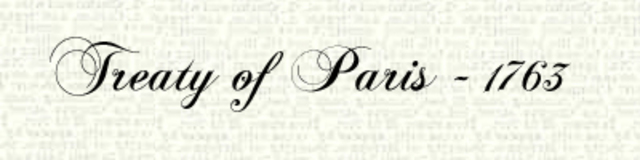 Treaty of Paris of 1763