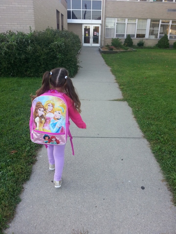 Hayats first day of Preschool!!!!