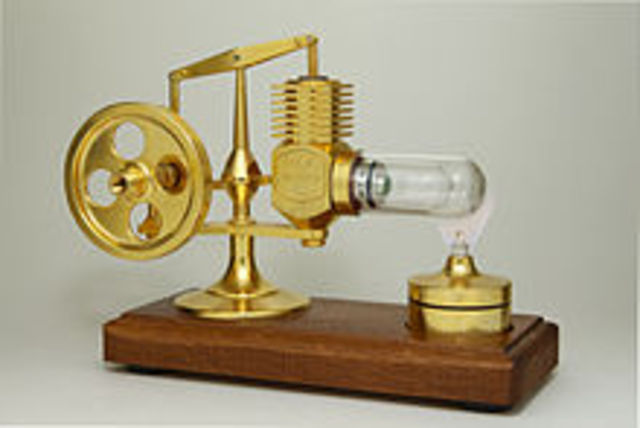 Stirling engine invented