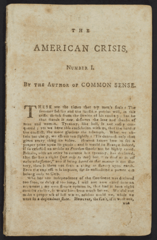 American Crisis by Thomas Paine