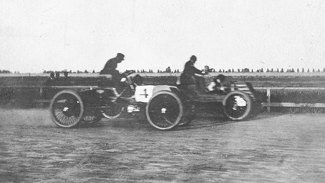 Ford wins an auto race