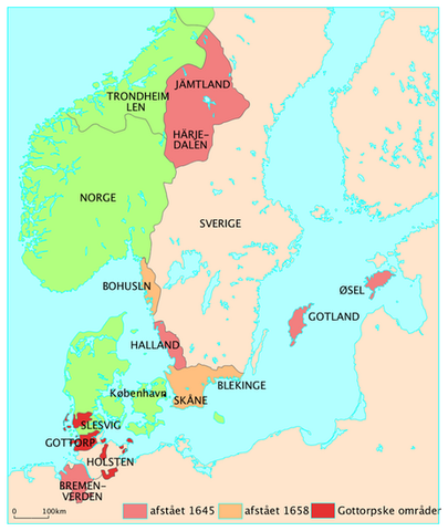 Enevælden, Danmark mister Skåne, Halland og Blekinge
