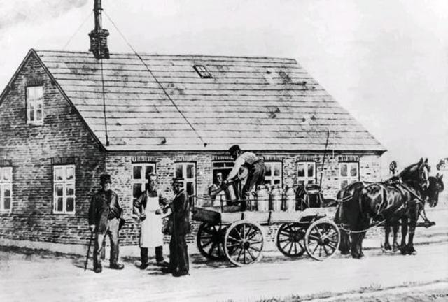 Industrialiseringen, Det første andelsmejeri bliver oprettet.