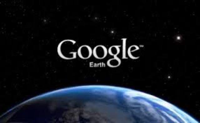 Se lanza el programa Google Earth.