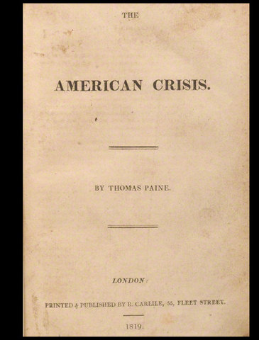 "American Crisis" by Thomas Paine