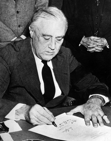 In the U.S., President Roosevelt issues an executive order forbidding discrimination by government contractors.