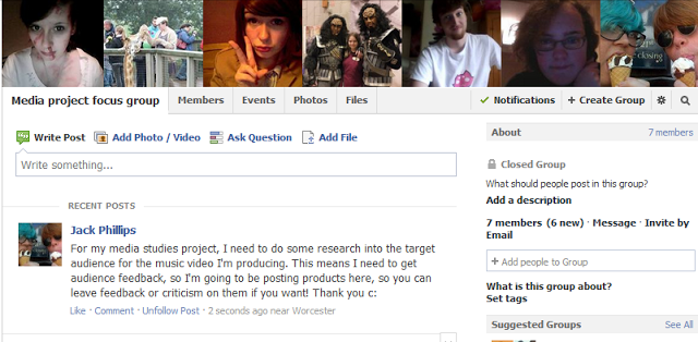 Created a focus group