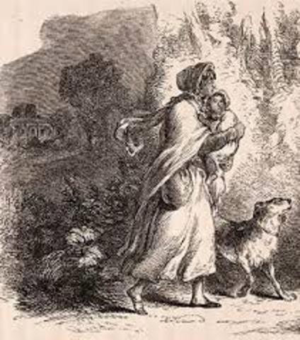 Converted to Christianity and moved to New York City with her son Peter