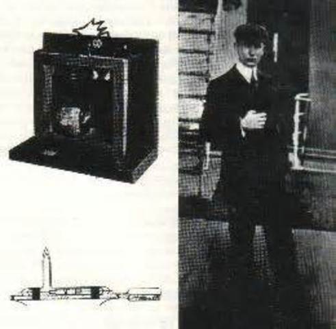 Marconi y el radiotransmisor.