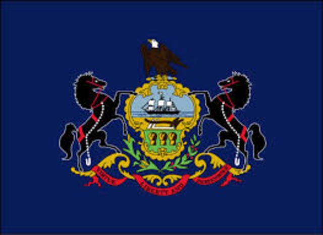 Pennsylvania becomes a colony