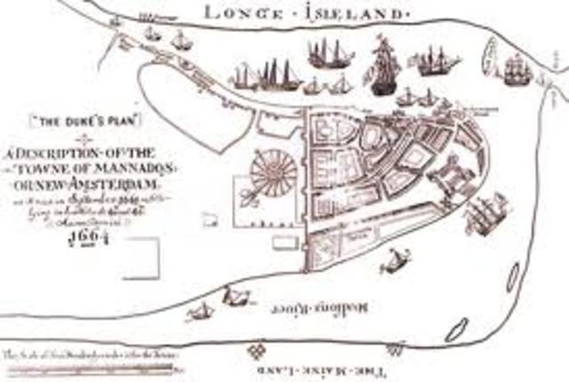 New Amsterdam is settled, which later became New York