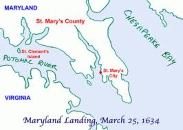 Maryland becomes the 4th Colony