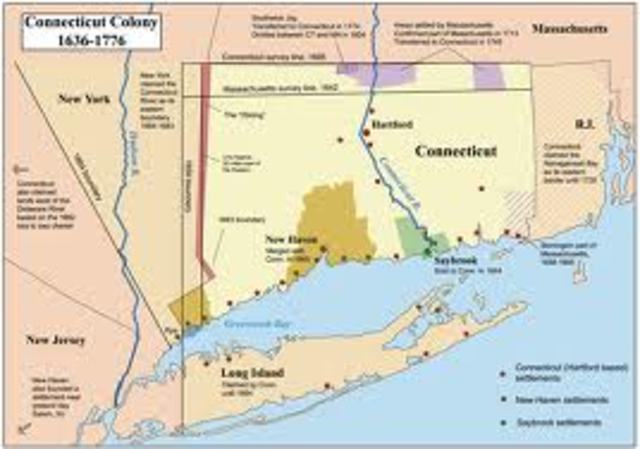 Connecticut becomes the 6th Colony
