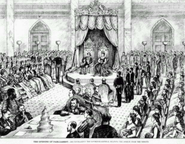 The Opening of Canadian Parliament.