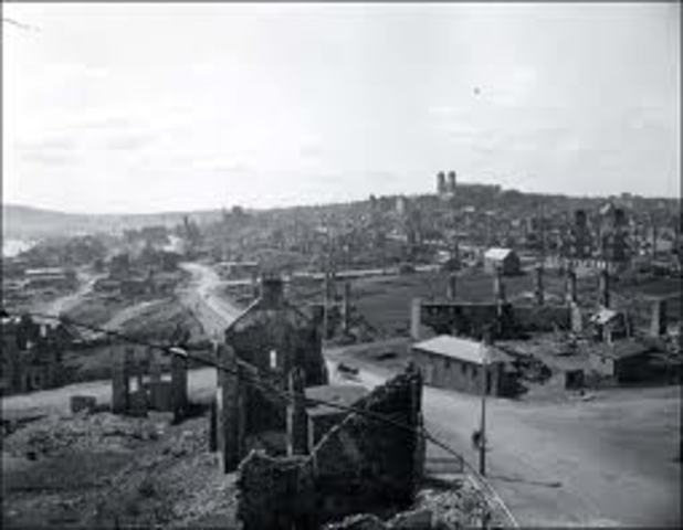 Newfoundland in ruins.