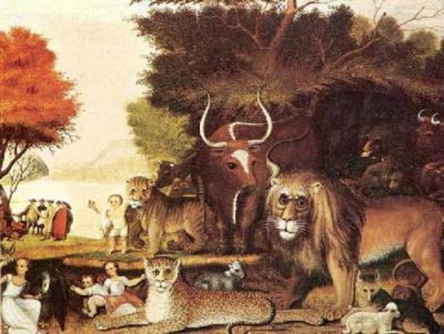 Edward Hick's "A Peaceable Kingdom"