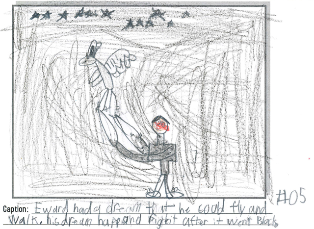 Edward had a dream about flying to the stars