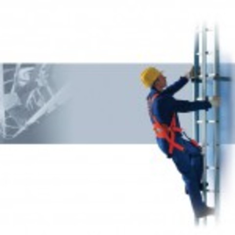 Fasadstege med Fallskydd