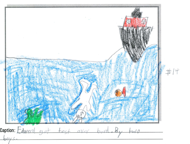 He sunk to the botom of the ocean