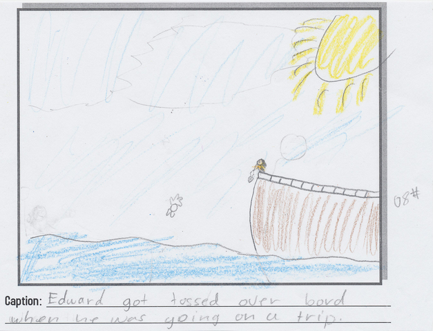 Edward tossed overboard