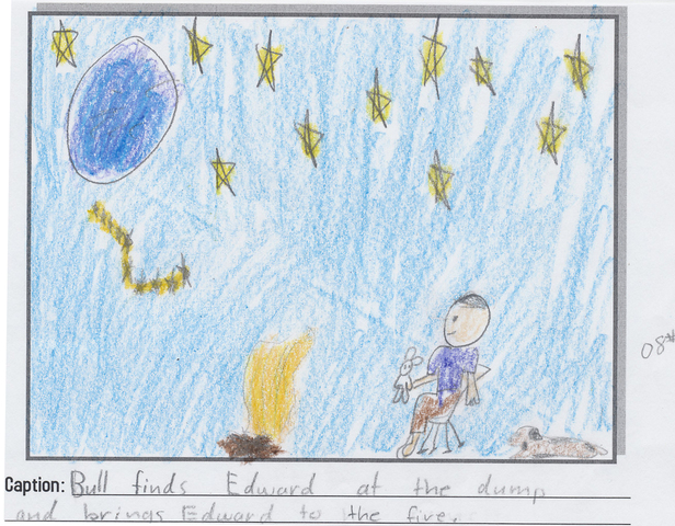 Lucy found Edward at the dump