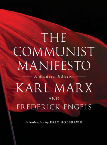 Marx and Engels publish the communist Manifesto