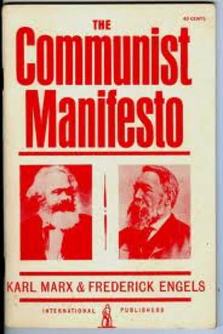 Marx and Engels publish The Communist Manifesto