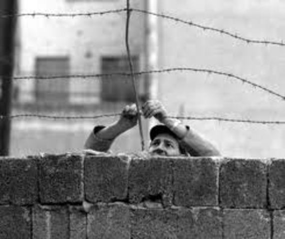 Berlin Wall goes up