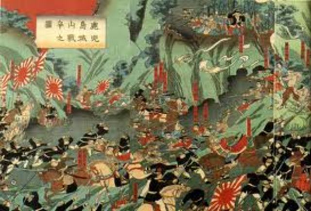 The Samurai are killed by the new Japanesse army