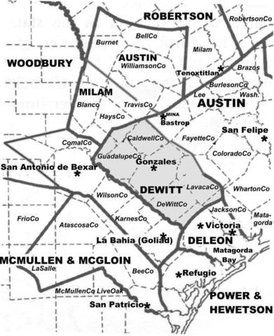 Green DeWitt Establishes Town of Gonzales