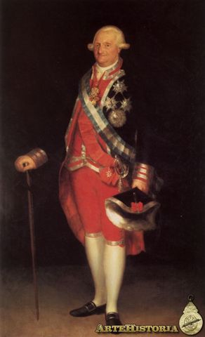 Carlos IV en pie