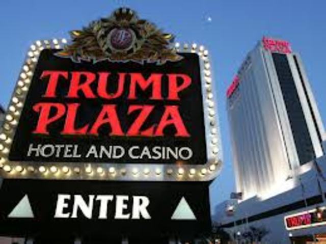 His Three casinos, the Taj Mahal, the castle and the plaza ,go bankrupt.