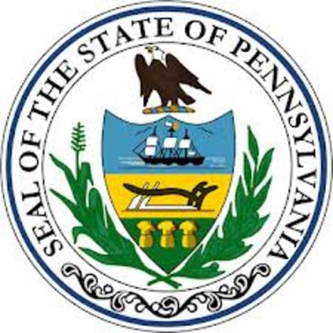Pennsylvania is founded by William Penn