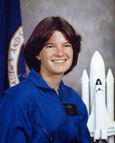 Sally K. Ride is the first U.S. woman to travel in space, on Challenger mission STS-7.