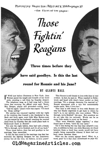 Divorced-1st wife- Jane Wyman