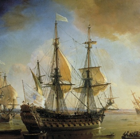 La Salle's abandoned ship at Matagorda Bay