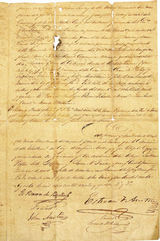 Stephen F. Austin recives last land grants