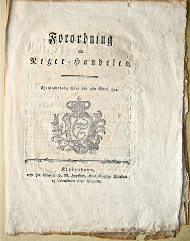 Forordningen om negerhandel