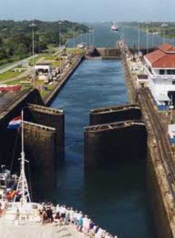 The finish of the Panama Canal