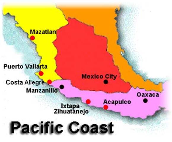 Ended up in mexico and the pacific