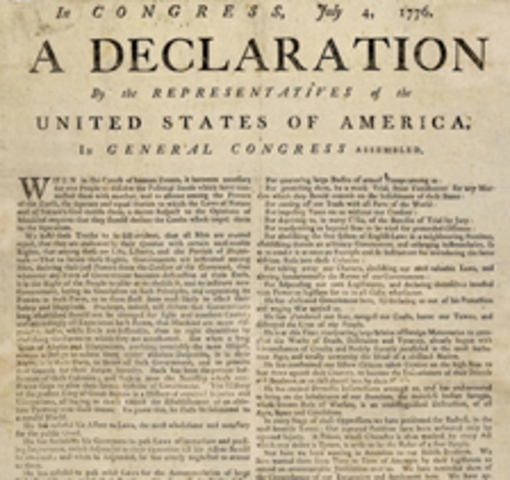 declaration of independince inacted
