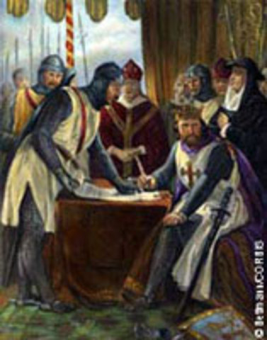 Carta Magna de Inglaterra 1215 AD