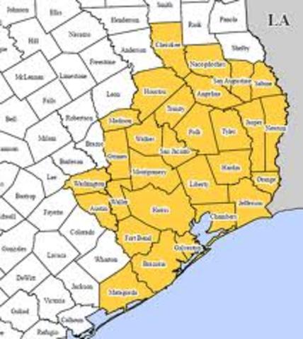 David burnet, Lorenzo de Zavala, and Joseph vehlein recieve land grants in southeastern TX