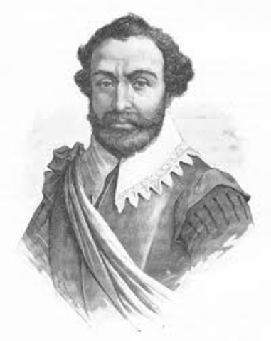 Sir Francis Drake claims territory for England