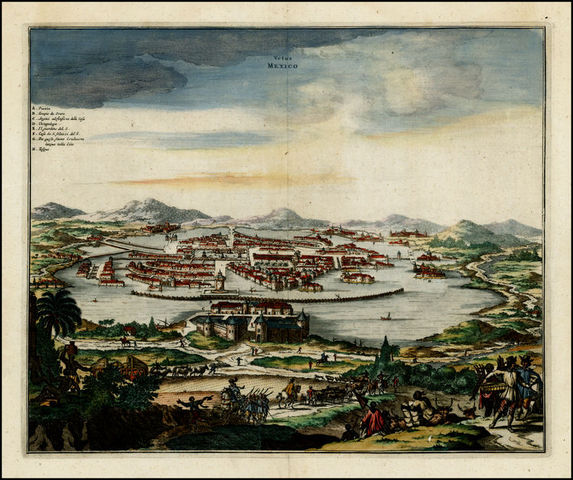 Aztecs join with two other city-states called Texcoco and Tlacopan