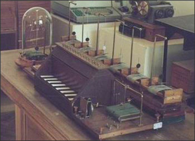 Электр. телеграфический аппарат.