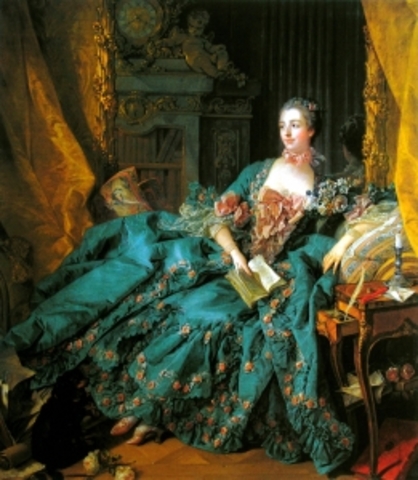 Portrait of Madame de Pompadour (1756) [Rococo]